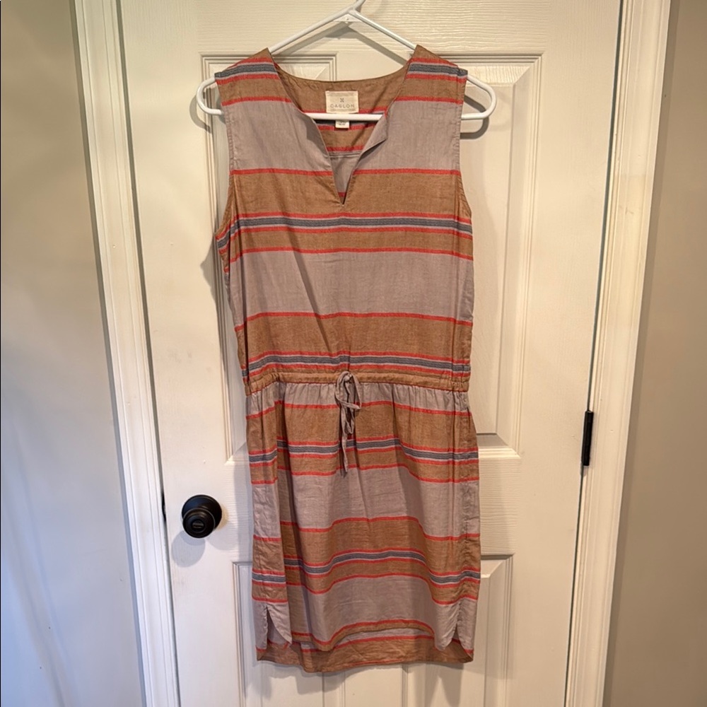 Caslon Striped Sleeveless Dress